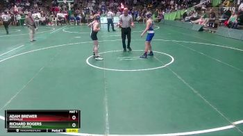 120 lbs Champ. Round 1 - Adam Brewer, Batesville vs Richard Rogers, Franklin Central