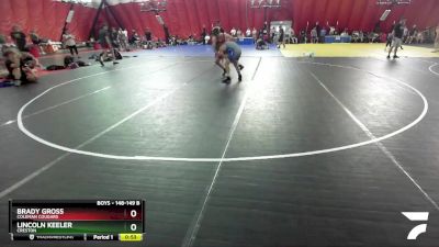 148-149 B Round 1 - Brady Gross, Coleman Cougars vs Lincoln Keeler, Creston