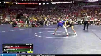 1 lbs Champ. Round 1 - Kolton Munson, Ogden vs Lincoln Wilcoxon, Emmetsburg