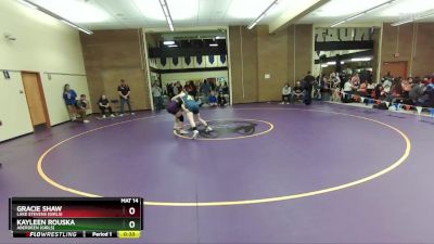 140lbs Cons. Round 1 - Gracie Shaw, Lake Stevens (Girls) vs Kayleen Rouska, Aberdeen (Girls)