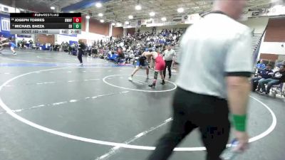 190 lbs Champ. Round 1 - Joseph Torres, Downey vs Michael Baeza, San Dimas