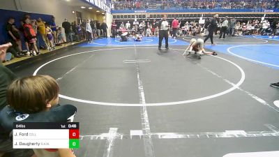 64 lbs Final - Jonah Ford, Collinsville Cardinal Youth Wrestling vs Jude Daugherty, R.A.W.