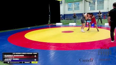 62kg Round 1 - Gunsirat Randhawa, Independent WC vs Jasmeet Pannu, Rustom WC