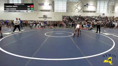 114 lbs Quarterfinal - Anaisia Smith, Niskayuna Youth Wrestling vs Aria Gugino, NWAA