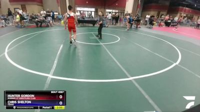 130 lbs Round 2 - Hunter Gordon, Ranger 47 Wrestling Club vs Chris Shelton, Texas