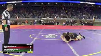 D3-160 lbs Cons. Round 2 - Jaden Morrow, Alma vs Trent Behrenwald, Tri County Area HS