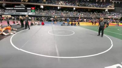 5A 107 lbs Champ. Round 1 - Berkley Funderburg, Dumas vs Taylor Niece, Leander Glenn