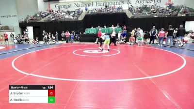 135 lbs Quarterfinal - Jude Snyder, Morris Fitness Wrestling Club vs Abel Rowlls, Dendy Trained Wrestling