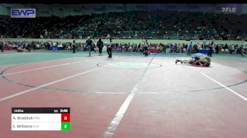 143 lbs Consi Of 32 #1 - Amir Braddick, Midwest City Bombers vs Ethan Williams, Putnam City West