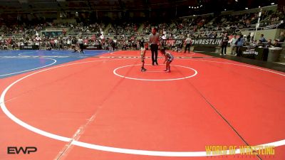 37 lbs Round Of 16 - Brielle Cablay, Pounders WC vs Gabe Dicus, Raw Wrestling Club