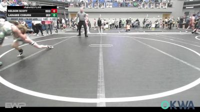 76-80 lbs Semifinal - Kelson Scott, Woodward Youth Wrestling vs Laramie Coburn, Grover Rains Wrestling Club