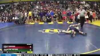 138 lbs Round 1 - Madeline Meyers, Start vs Cole Timmons, Lake
