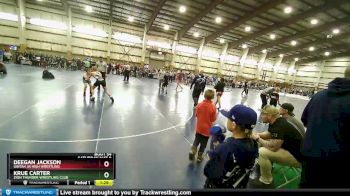 105 lbs Cons. Round 1 - Krue Carter, Zion Thunder Wrestling Club vs Deegan Jackson, Uintah Jr High Wrestling