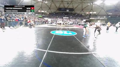 Boys 1B/2B 126 Quarterfinal - Peyton Hernandez, Napavine vs Nakoa Rocha, Northwest Christian (Colbert)