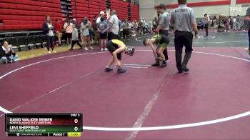 85 lbs Cons. Round 3 - Levi Sheffield, Gulf Coast Wrestling Club vs David Walker Reiber, North Alabama Elite Wrestling