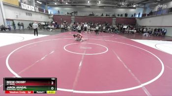 132 lbs Cons. Round 7 - Jaron Anagal, Monument Valley vs Reese Crosby, St. Johns
