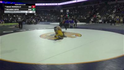 120 lbs Consi Of 8 #2 - Isaac Ronquillo, Bakersfield (CS) vs Ricardo Ortiz, Brawley (SD)