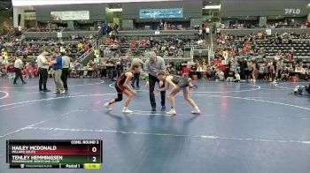 100 lbs Cons. Round 2 - Tenley Hemmingsen, Powerhouse Wrestling Club vs Hailey McDonald, Millard South