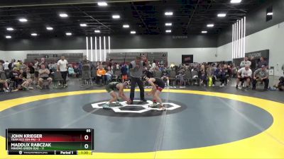 85 lbs 2nd Wrestleback (8 Team) - John Krieger, Team 922 (OH-PA) vs Maddux Rabczak, Minions Green (GA)