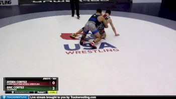 160 lbs Champ. Round 1 - Ayden Cortez, Clovis West High School Wrestling vs Eric Cortez, California