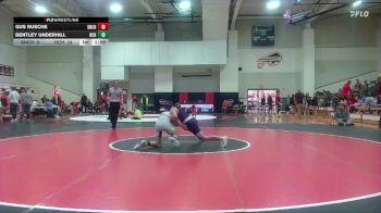 132 lbs Round 4 (6 Team) - Bentley Underhill, Hill City HS vs Gus Rusche, Seneca-Nemaha Central HS