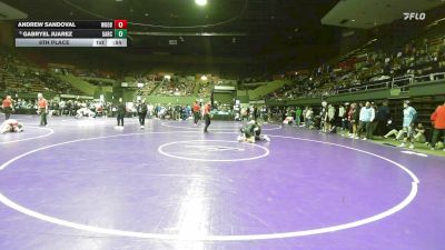 120 lbs 9th Place - Andrew Sandoval, Woodlake vs Gabryel Juarez, Garces