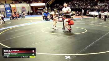 106 Class 4 lbs Quarterfinal - Kaison Schreier, Fort Osage vs Corbin Massey, Republic