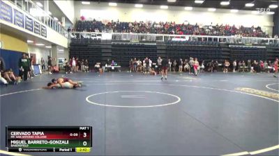 133 lbs Champ. Round 1 - Cervado Tapia, Mt. San Antonio College vs Miguel Barreto-Gonzalez, Bakersfield