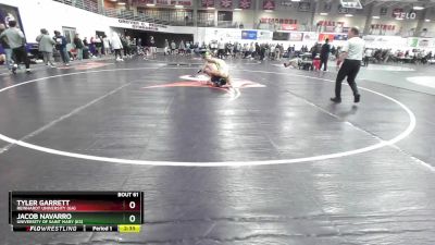 141 lbs Champ. Round 1 - Jacob Navarro, University Of Saint Mary (KS) vs Tyler Garrett, Reinhardt University (GA)