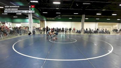 120 lbs Round Of 128 - Cody Duvendack, MI vs Leland Mendez, VA