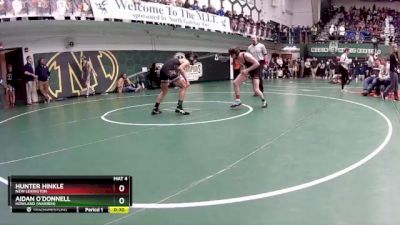 120 lbs Cons. Round 4 - Aidan O`Donnell, Howland (Warren) vs Hunter Hinkle, New Lexington