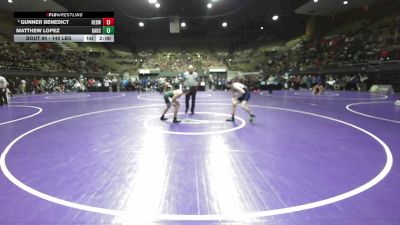 146 lbs Round Of 32 - Gunner Benedict, Redwood vs Matthew Lopez, Garces Memorial