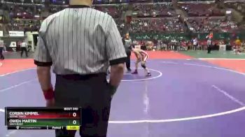 D3-106 lbs Cons. Round 1 - Corbin Kimmel, Wayne Trace vs Owen Martin, Southeast
