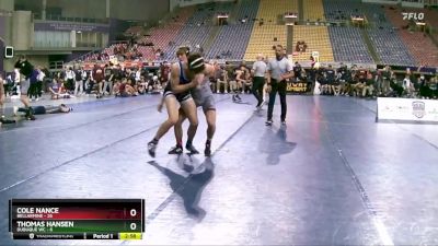 174 lbs Round 4 (8 Team) - Cole Nance, Bellarmine vs Thomas Hansen, Dubuque WC