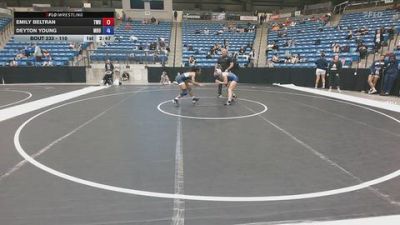 110 lbs Cons. Semi - Deyton Young, Missouri Baptist University vs Emily Beltran, Texas Wesleyan