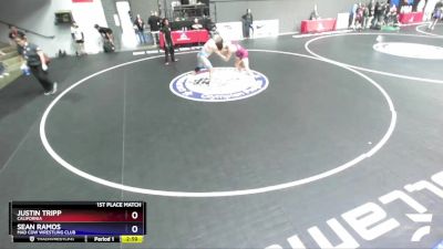 92 lbs 1st Place Match - Justin Tripp, California vs Sean Ramos, Mad Cow Wrestling Club