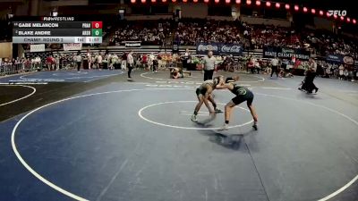 D 2 113 lbs Champ. Round 2 - Gabe Melancon, Prairieville vs Blake Andre, Archbishop Shaw