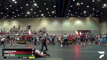 108 lbs Round 2 (6 Team) - Kaleb Reece, Attrition Wrestling vs Jorge Marvin, Mi Mafia Red