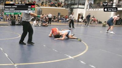 133 lbs Consi Of 8 #2 - Marcel Lopez, Southern Illinois vs Paul Kenny, Unrostered