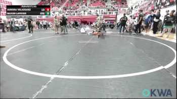 61 lbs Consi Of 8 #1 - Aurora Velazquez, Lexington Wrestling Club vs Maxen LaFever, Newcastle Youth Wrestling