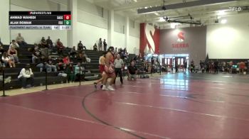 285 lbs Placement Matches (16 Team) - Alan Roman, Fresno City College vs Ahmad Wahedi, Sac City