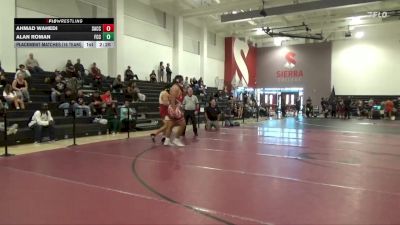 285 lbs Placement Matches (16 Team) - Alan Roman, Fresno City College vs Ahmad Wahedi, Sac City