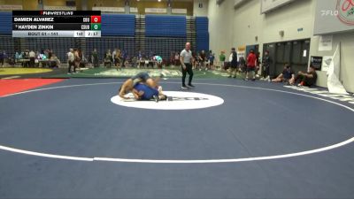141 lbs Champ. Round 2 - Damien Alvarez, California Baptist vs Hayden Zinkin, CSU Bakersfield