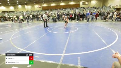 65 lbs Consolation - Brysen Conn, Illinois Valley YW vs Kyler Blaisdell, Brothers Of Steel