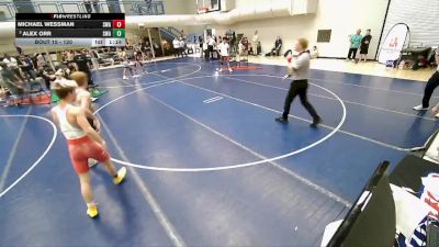 120 lbs Quarterfinal - Alex Orr, Sanderson Wrestling Academy vs Michael Wessman, Sanderson Wrestling Academy