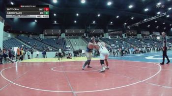 285 lbs Cons. Round 2 - Troy Ceja, CumberlandKY vs Aiden Frank, Montreat College