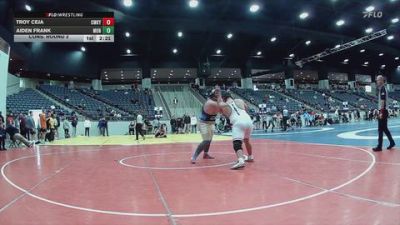 285 lbs Cons. Round 2 - Troy Ceja, CumberlandKY vs Aiden Frank, Montreat College