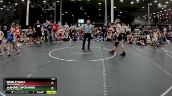 130 lbs Round 7 (8 Team) - Titan Powell, The Compound vs Jasmine Capodanno, Grit Mat Club