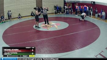 215 lbs Champ. Round 1 - Michael Sciarra, San Tan Foothills High School vs Julian Tuitama, Green Valley