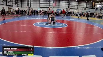 138 lbs Round 3 (4 Team) - Braden Bewley, HEAVY HITTING HAMMERS vs Ben Owens, HANOVER HAWKEYE